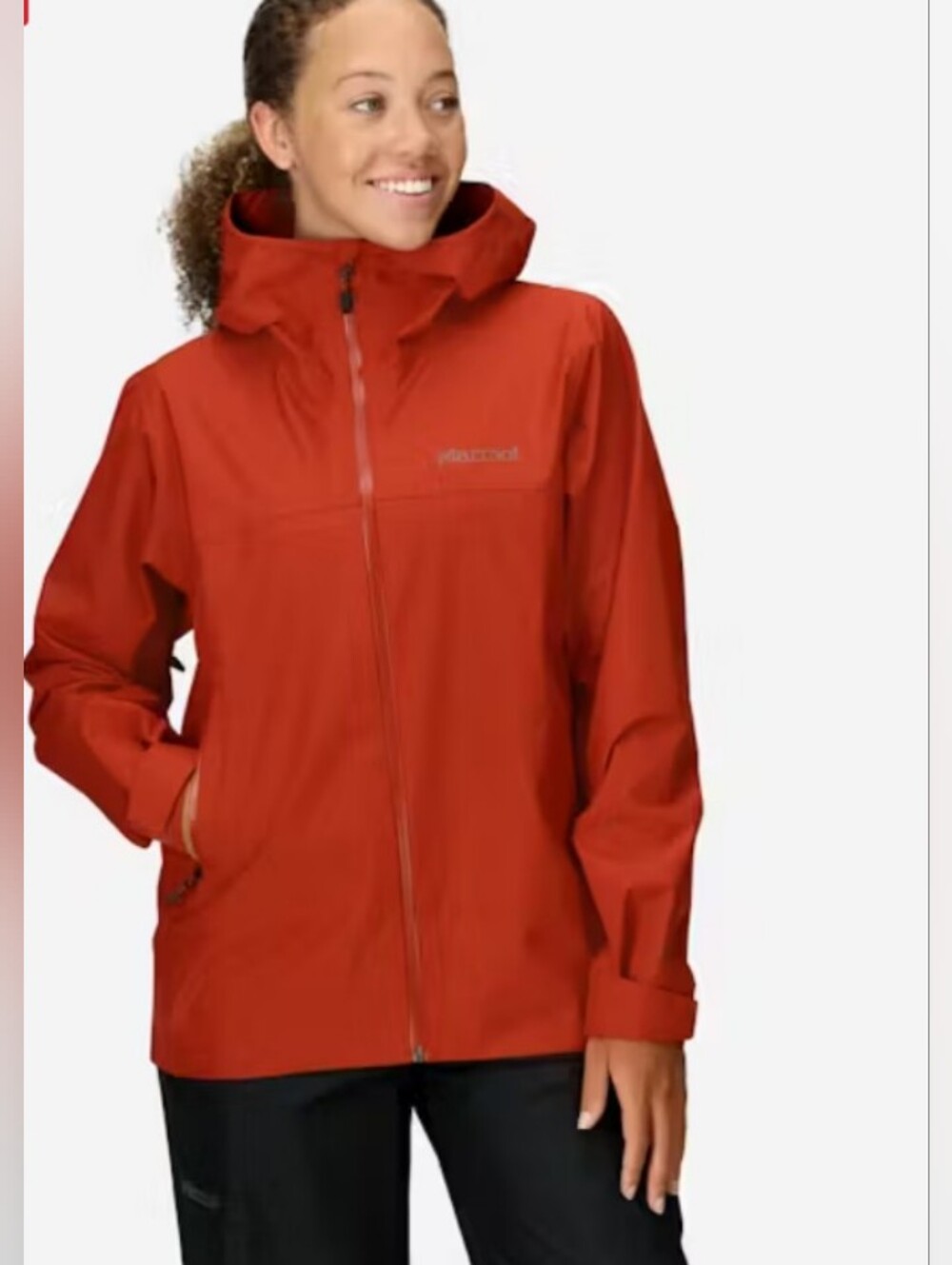 New MARMOT Minimalist Pertex Rain Snow Jacket Sumac Size Small NWT